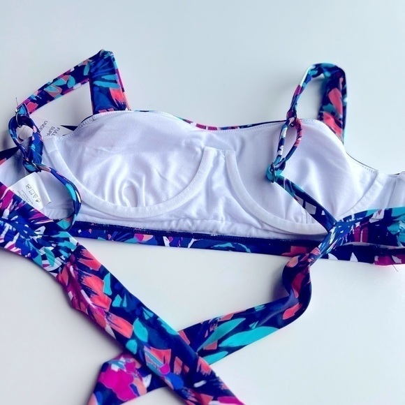 Island Escape Women's Costa Rica Underwire Bikini Top, Beach Bliss Multi New 6 - Picture 9 of 10